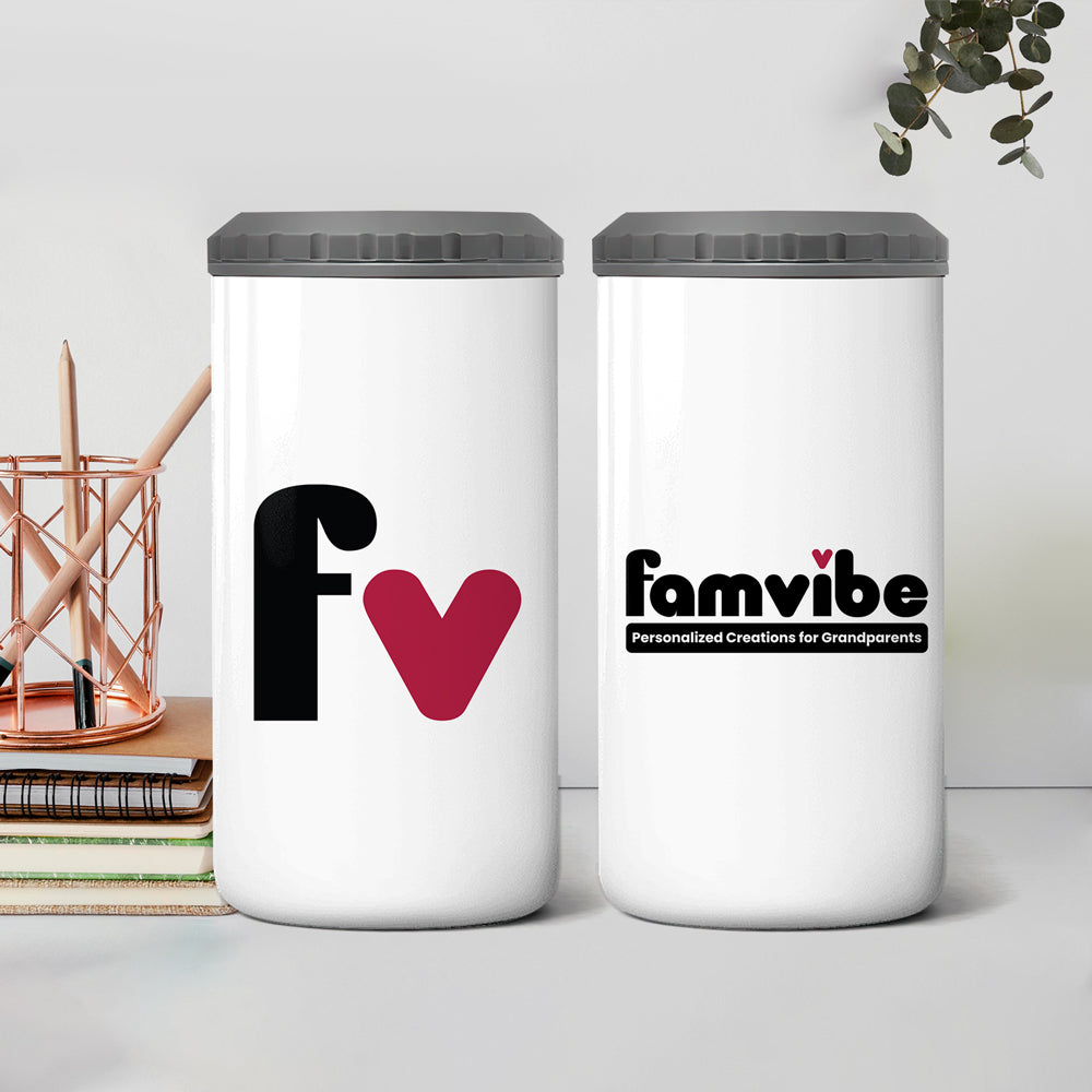Personalized Famvibe 4 in 1 Can Cooler 25906