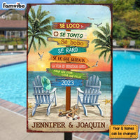 Personalized Gift for Family Spanish Metal Sign 25998 thumb 1
