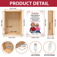 Personalized Couples Gift The Day I Met You Picture Frame Light Box 31125 thumb 1