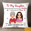 Personalized Gift for Daughter Being a Mom Pillow 32864 1