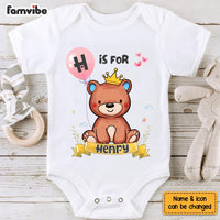 Personalized Gift For Baby First Alphabet Name Baby Onesie 32029 thumb 1