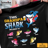 Personalized Gift For Grandpa Shark Belongs To Shirt - Hoodie - Sweatshirt 28222 thumb 1