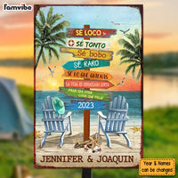 Personalized Gift for Family Spanish Metal Sign 25998 thumb 1
