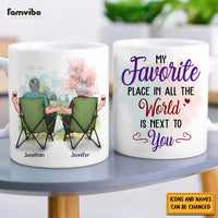 Personalized Couple My Favorite Place In All The World Is Next To You Mug 31137 thumb 1