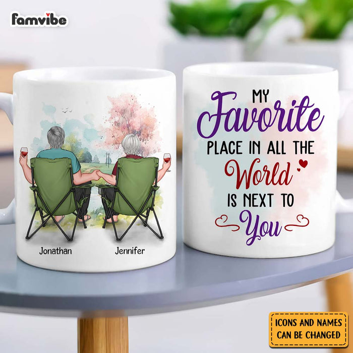 Personalized Couple My Favorite Place In All The World Is Next To You Mug 31137 1