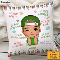 Personalized Gift For Grandson French Je Suis Gentil Pillow 28183 thumb 1