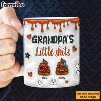 Personalized Gift for Grandpa Little Shit 3D Inflated Effect Mug 32824 thumb 1