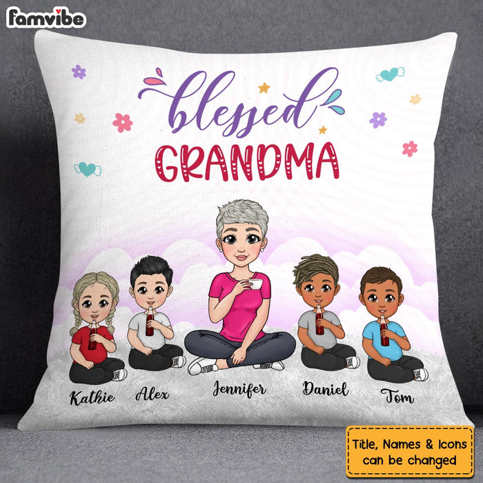 Personalized Gift Blessed Grandma Pillow 25088 1
