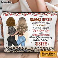 Personalized Gift For Friends Unbiological Sister Cosmetic Bag 32257 thumb 1