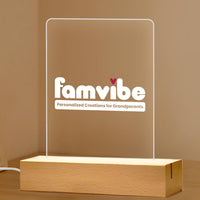 Personalized Famvibe Plaque LED Lamp Night Light 25957 thumb 1