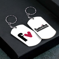 Personalized Famvibe Aluminum Keychain 25954 thumb 1