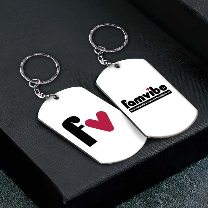 Personalized Famvibe Aluminum Keychain 25954 1