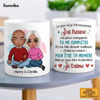 Personalized French Couples Gift Le jour où je t'ai rencontré Mug 30789 thumb 1