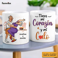 Personalized Couple Spanish Tienes Mi Corazón Mug 31077 thumb 1