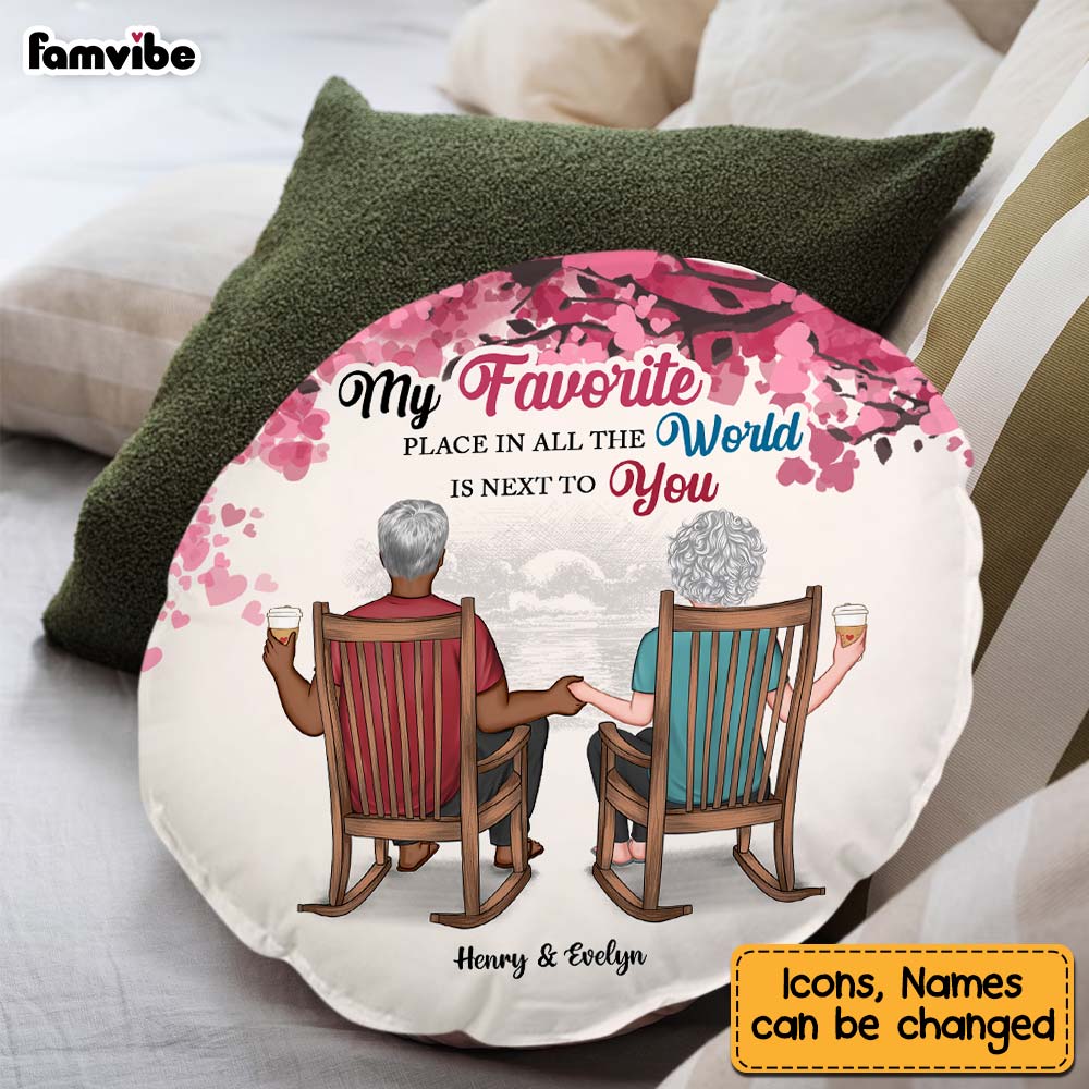 Personalized Anniversary, Loving Gift For Couples Next To You Shaped Pillow 30644
