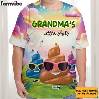 Personalized Gift For Grandma Funny Little Things All-over Print T Shirt 32629