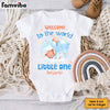 Personalized Gift For Newborn Baby Bear Welcome To The World Baby Onesie 27534 1