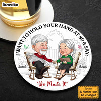 Personalized I Want To Hold Your Hand At 80 And Say Coaster 30362 thumb 1