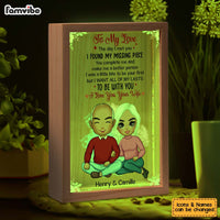 Personalized Couples Gift The Day I Met You Picture Frame Light Box 31125 thumb 1