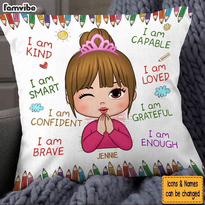 Personalized Gift For Granddaughter I Am Kind Pillow 23802 1