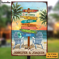 Personalized Gift for Family Spanish Metal Sign 25998 thumb 1