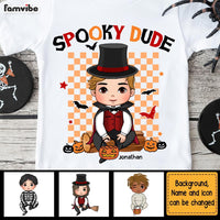 Personalized Gift For Grandson Halloween Spooky Dude Kid T Shirt 28067 thumb 1