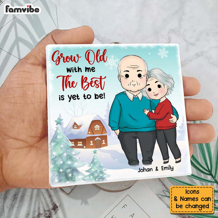 Personalized Grow Old With Me Couple Coaster 30309 1