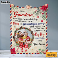 Personalized Christmas Gift My Grandma Photo Letter Blanket 29942 thumb 1