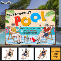 Personalized Gift For Couple Where The Tans Will Fade Metal Sign 26071 thumb 1