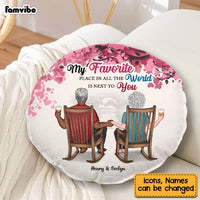Personalized Anniversary, Loving Gift For Couples Next To You Shaped Pillow 30644 thumb 1