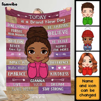 Personalized Daughter Inspirational Aspire For More Blanket 30001 thumb 1