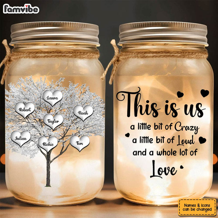 Personalized Gift For Family Tree This Is Us Mason Jar Light 32241 1