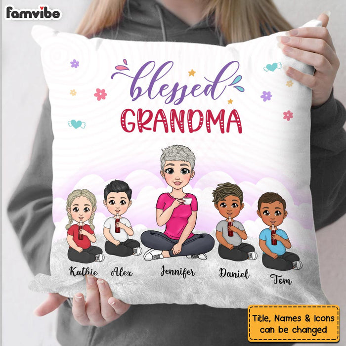 Personalized Gift Blessed Grandma Pillow 25088 1