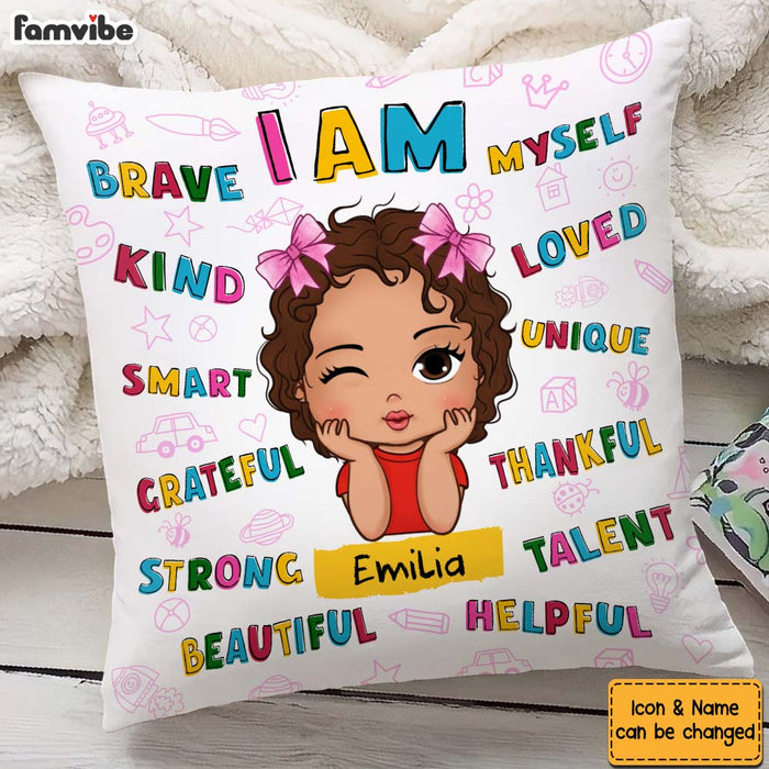 Personalized Gift for Granddaughter Doodle Art Pillow 32839 1