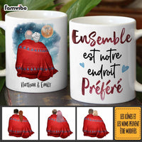 Personalized French Couples Gift Ensemble Est Notre Endroit Préféré Mug 30807 thumb 1