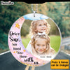 Personalized Gift For Grandpa Dad Drive Safe We Need You Here With Us Transparent Acrylic Car Ornament 31601 1