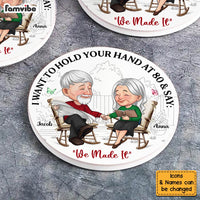 Personalized I Want To Hold Your Hand At 80 And Say Coaster 30362 thumb 1