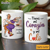 Personalized Couple Spanish Tienes Mi Corazón Mug 31077 thumb 1