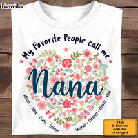 Personalized Gift For Grandma Floral Heart Shirt - Hoodie - Sweatshirt 31755 thumb 1