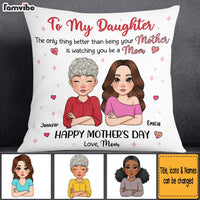 Personalized Gift for Daughter Being a Mom Pillow 32864 thumb 1