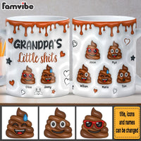 Personalized Gift for Grandpa Little Shit 3D Inflated Effect Mug 32824 thumb 1
