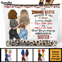 Personalized Gift For Friends Unbiological Sister Cosmetic Bag 32257 thumb 1