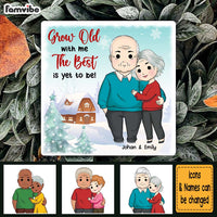 Personalized Grow Old With Me Couple Coaster 30309 thumb 1