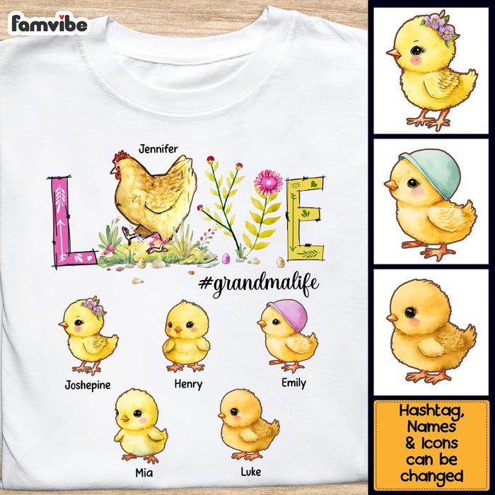Personalized Shirt Love Grandma Life Birthday Gift For Nana, Grandma, Mom Shirt - Hoodie - Sweatshirt 26887 1