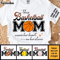 Personalized Gift For Sport Mom Sleeve Printed T-shirt 32417 thumb 1