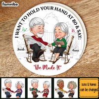 Personalized I Want To Hold Your Hand At 80 And Say Coaster 30362 thumb 1