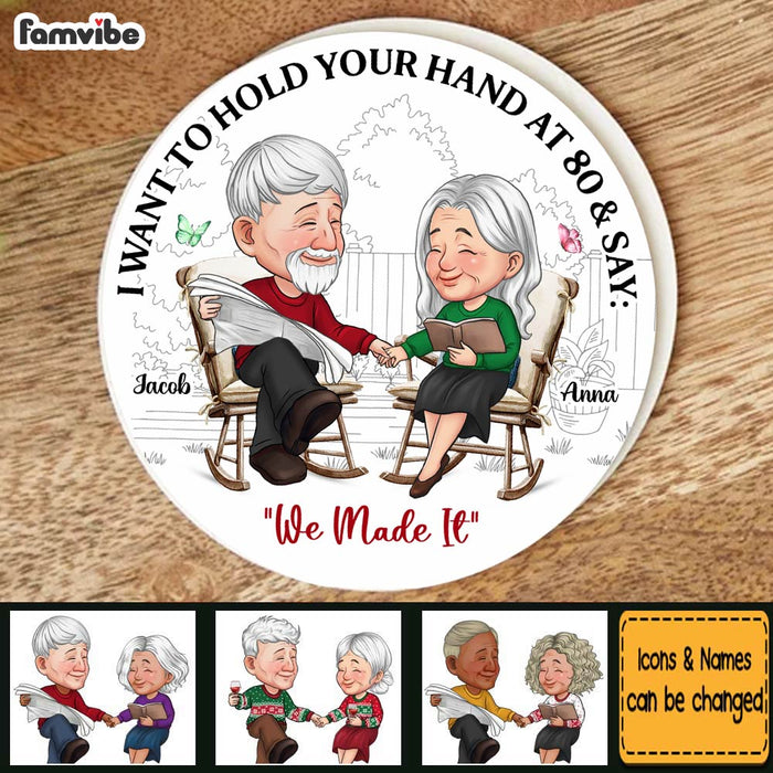 Personalized I Want To Hold Your Hand At 80 And Say Coaster 30362 1
