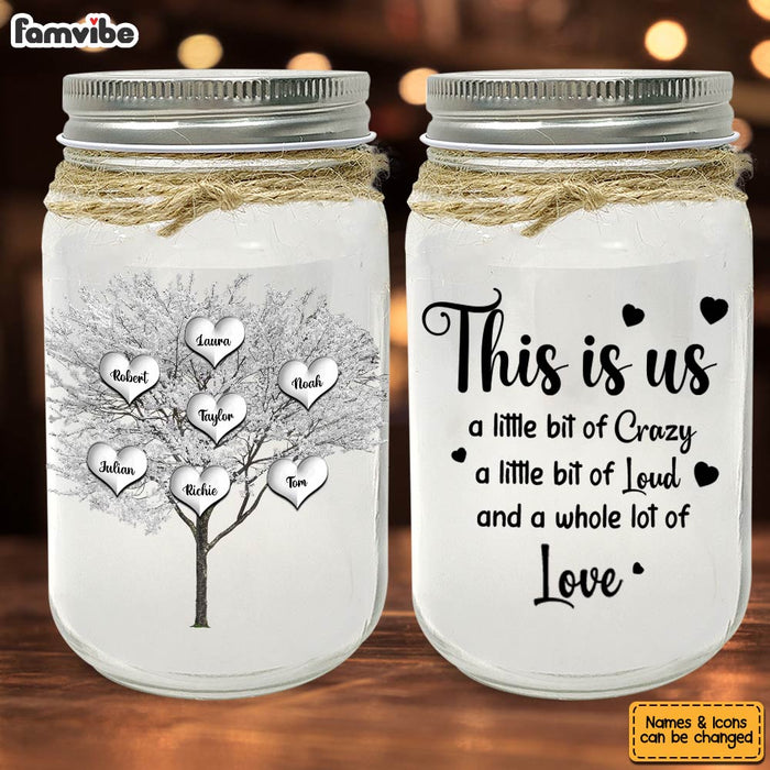 Personalized Gift For Family Tree This Is Us Mason Jar Light 32241 1