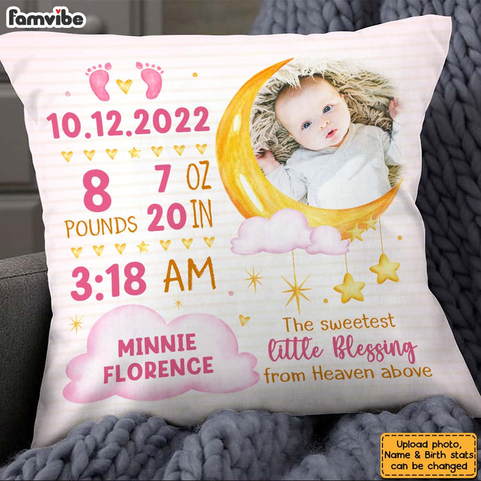 Personalized Gift For Newborn Baby Birth Announcement Pillow 27335 1
