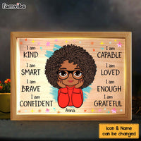 Personalized Gift For Daughter Affirmation I Am Kind Picture Frame Light Box 31505 thumb 1